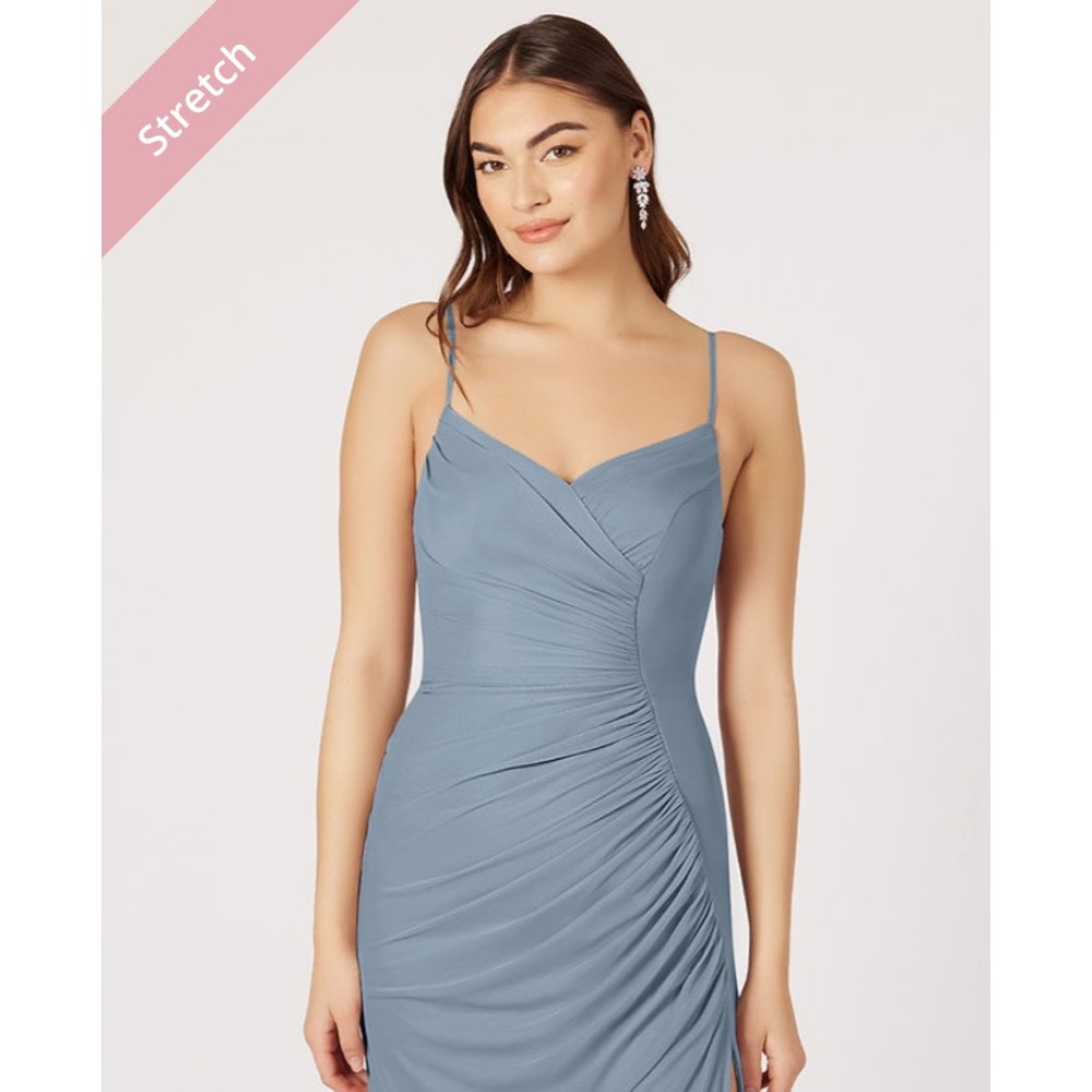 Brand new azazie tequila bridesmaid dress Dusty blue size A10